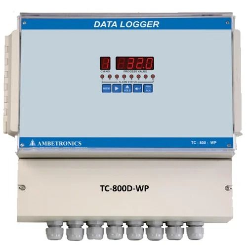 236X130X43 Mm Battery Powered Plastic Digital Data Logger With Lcd Display Accuracy: 0.1  %