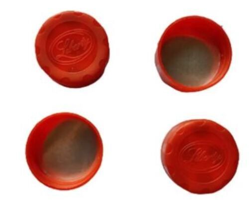 Orange 30 Mm Round Polyethylene Plastic Cap