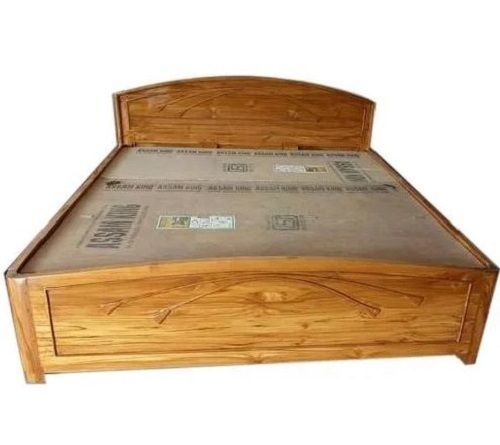 6x6.5 Foot Rectangular Plain Polished Teak Wood Beds