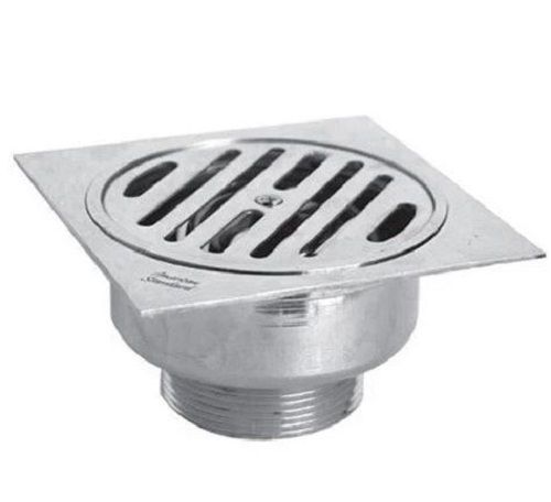 Silver 8 Inch Square Stainless Steel Drain Trap