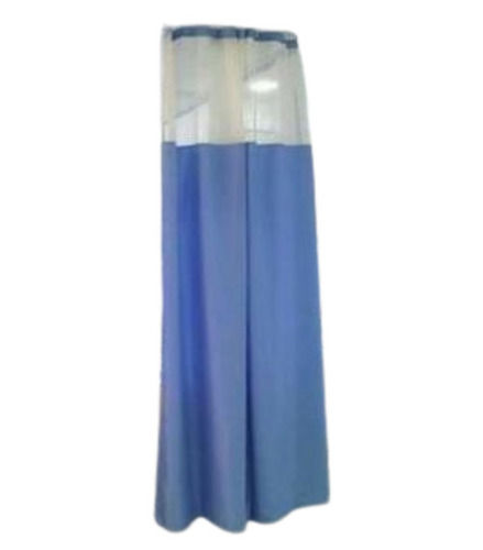 Blue And White 8X3 Foot 30 Yarn Plain Dyed Satin Hospital Curtain