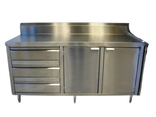 Corrosion Resistant Polished Finish Stainless Steel Kitchen Cabinet  494 