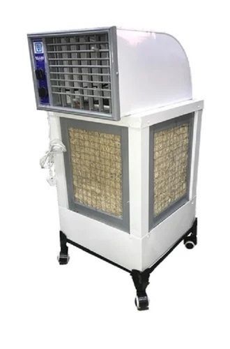 White Floor Standing Rectangular Painted Aluminium Duct Air Cooler Body