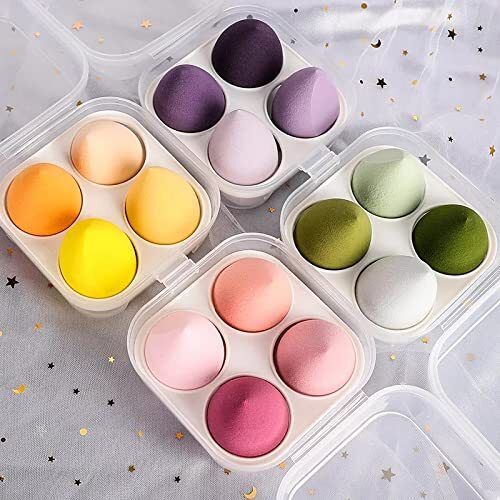 Makeup Beauty Blender Sponge (Set Of 4 Pcs)