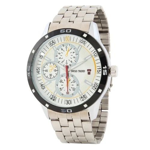 Modern Light Weight Stylish Round Dial Finished Surface Stainless Steel Wrist Watch