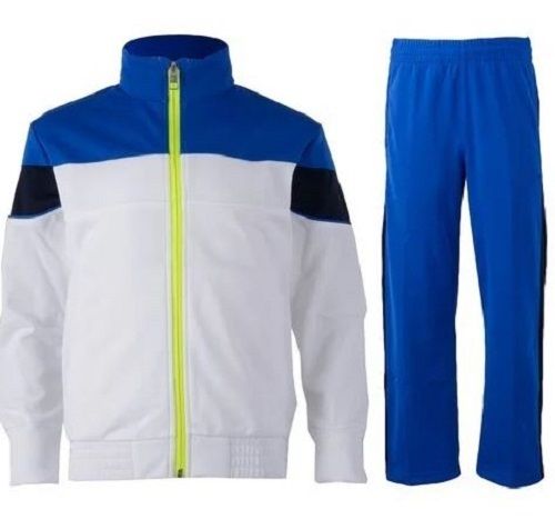 Polyester Regular Fit Zipper Closure Mens Tracksuit Sets