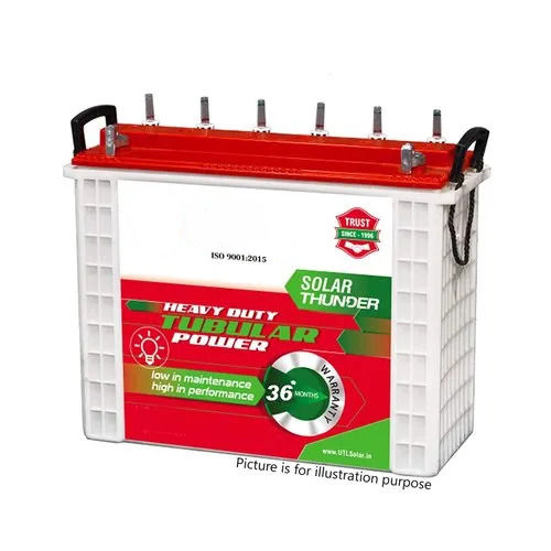 White Rectangular Plain Electric Lead-Acid Tall Tubular Battery For Off Grid Solar System