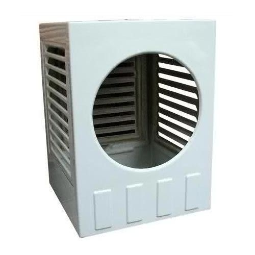 White Rectangular Plain Uv Resistant Window Mounted Plastic Air Cooler Body