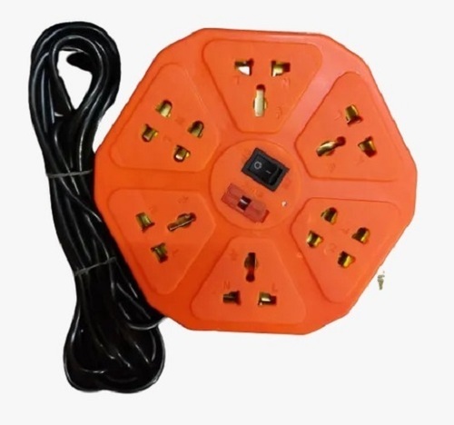 Round Plain Electric Portable Multiplug Plastics Extension Board For Residential Use