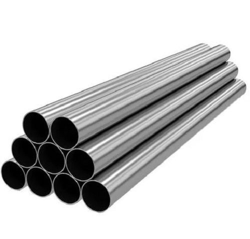 Silver Round Stainless Steel Welded Pipe For Construction Purpose 