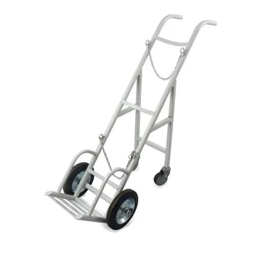 Rust Proof Polished Finish Mild Steel Lpg Cylinder Trolley With Four Wheel  Application: Residential