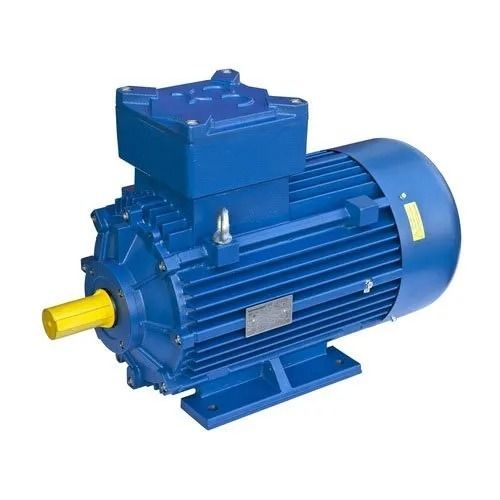 Blue 1 Horsepower 220 Voltage Paint Coated Cast Iron Single Phase Motor