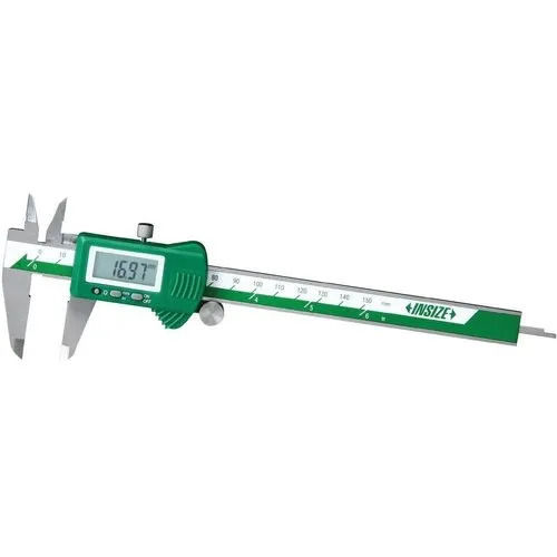 Green And Silver 20 Pcs/Min Lightweight Stainless Steel F Shaped Dial Caliper For Measurement 