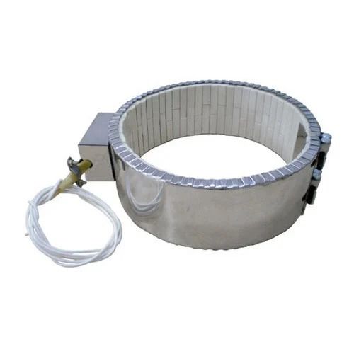 Grey 220 V 7 Per Sq Cm W Round Stainless Steel Electric Band Heater For Cylindrical Metal