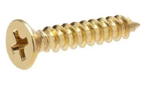 3 Inch Long Polished Premium Quality Brass Round Head Screws