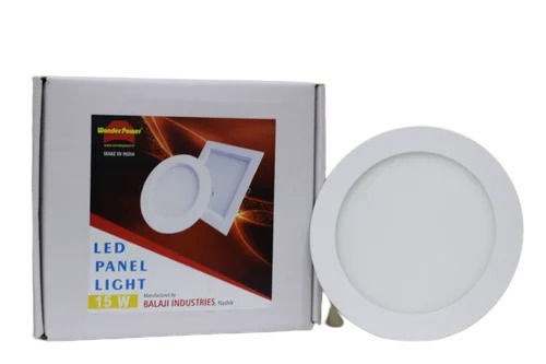 White 4 Inch Round 12 Watt 230 Volt Ceramic And Plastic Led Panel Light