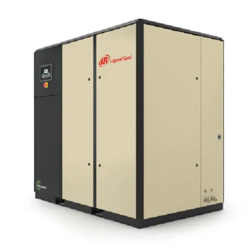 Cream And Black 50 Hertz 37 Kw Rectangular Stainless Steel Oil Free Air Compressor 