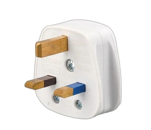 65 Gram 220 Volts 50 Hertz Plastic And Brass Flat 3 Pin Plug Application: Electrical