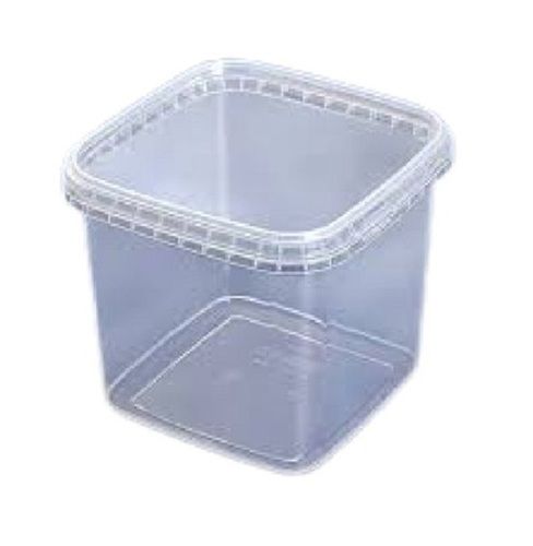 8 X 12 Inch (W X H) Transparent Square Shape Plastic Containers