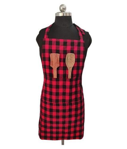 As Per Required Check Pattern Black And White Kitchen Long Apron