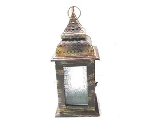 Silver Cost Effective Rectangular Modern Electric Decorative Glass Wood Lantern For Home