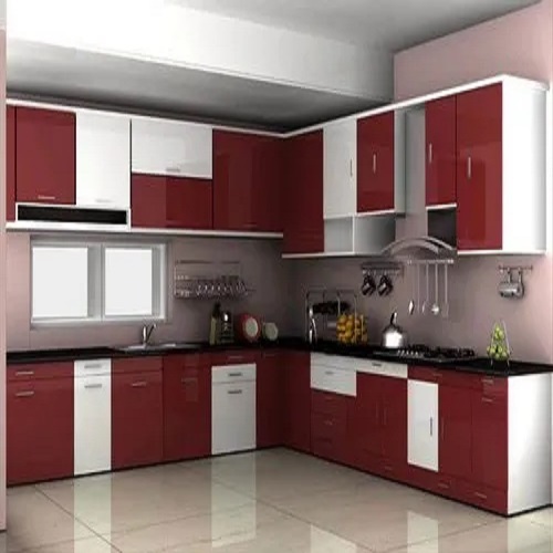 L Shape Modular Kitchen