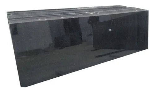 Black Polished Rectangular Solid Shiny Plain Natural Stone Granite Slabs For Flooring