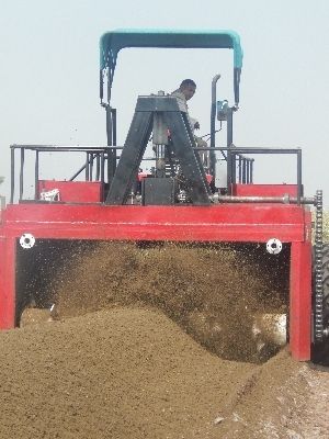 Portable Semi Automatic Steel Compost Turner Machine Wheel Type: Track Or Tire System