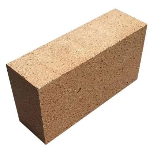 Brown Solid Porosity Rectangular Rough Surface Autoclaved Handmade Alumina Fireclay Bricks