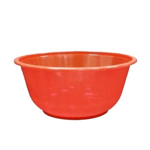 Red Standard Size Plastic Material Round Shape Plain Bowls