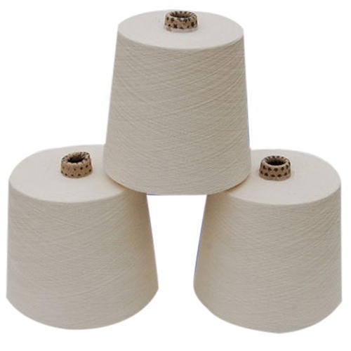 White Cotton Yarn - 100% Cotton, Size Count 30/40, Color White | High Strength, Durable, Quick Dry, Washable, Light in Weight, Fine Finish