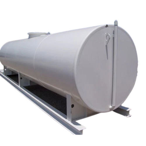 White 10000 Liter Storage Paint Coated Mild Steel Body Diesel Storage Tank For Industrial Use