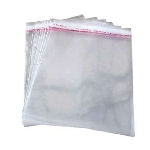 11x9 Inches Glossy Finished Plain Transparent Bopp Bag For Shopping Use