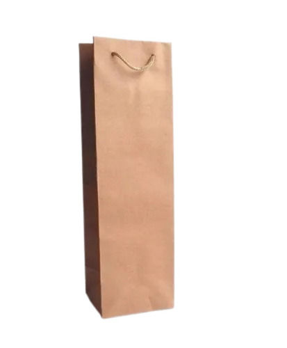 16x5x5 Inches Plain Recyclable Rectangular Kraft Paper Bags