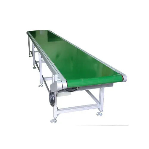 Multi Color 220 V 20000 W Heat Resistant Reliable Industrial Rubber Flat Belt Conveyor