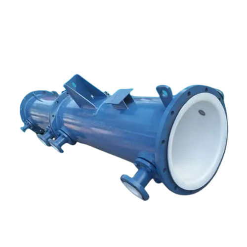 White And Blue 30 Bar Presssure High Temperature Round Ptfe Lined Industrial Heat Exchanger