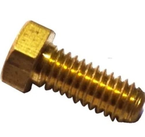 4 Inch Corrosion Resistance Polish Finished Brass Hex Screw  Application: For Construction