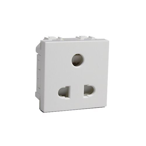 6 Ampere 220 Voltages 3 Pin Rectangular Electric Power Socket