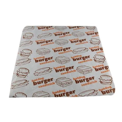 80 GSM 30x35 Cm Printed Food Wrapping Paper For Industrial Use