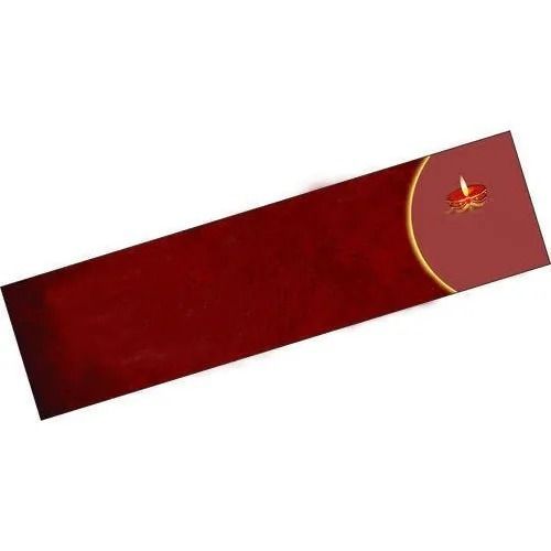 Maroon And Yellow 9X2.5 Inches Printed Rectangular Incense Stick Boxes