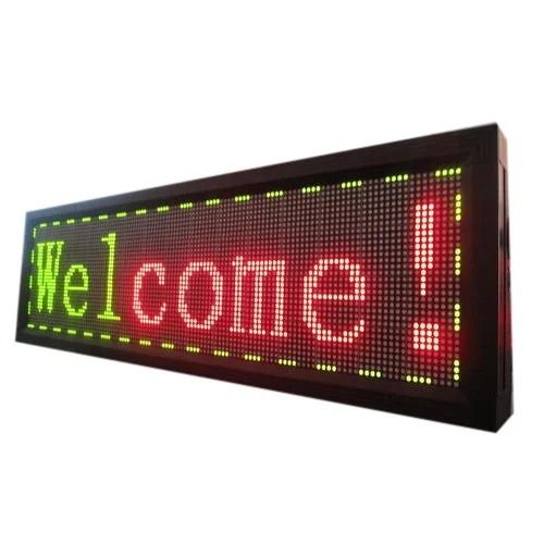 Rectangular Polished Finish Aluminum Body Led Sign Boards Application: Advertising