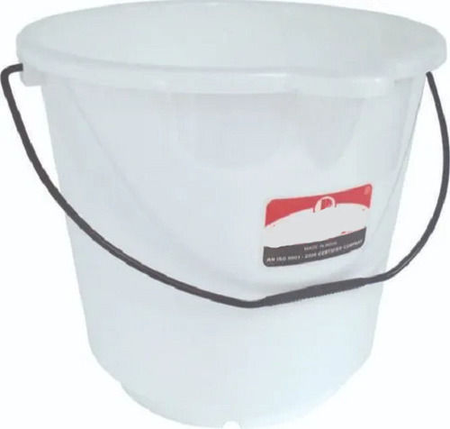 White Round Glossy Minimum Cost Lightweight Less Maintenance Pvc Plastic Buckets