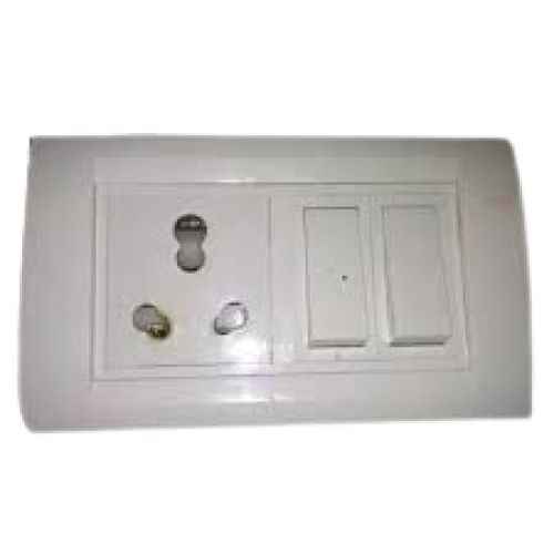 White 1 X 5.9 Inch 75 Gram Weight Ip65 Electrical Switch Board Application: Home