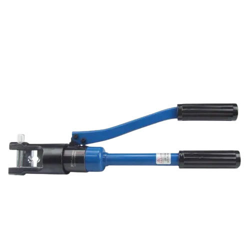 Blue 10 Inches Plastic Handle Carbon Steel Body Head Hydraulic Crimping Tool For Industrial Use