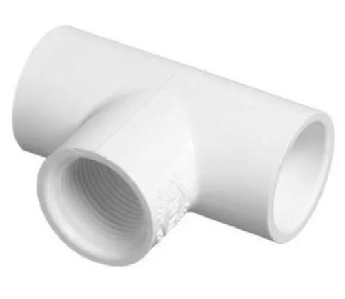 White 10 Mm Thick Hot Rolled Round Polished Pvc Tee 