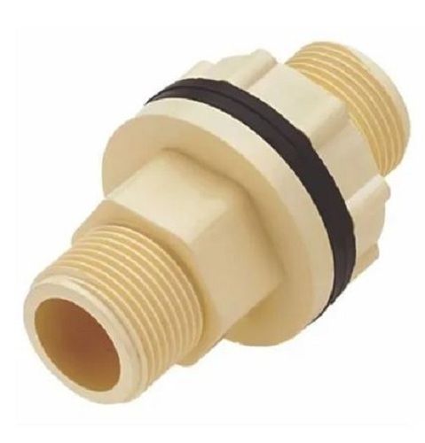 White 2 Inch Long Round Cpvc Tank Nipple For Construction Purpose 