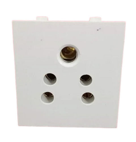 White 4 Mm Thick Polycarbonate Body 5 Pin Socket For Eclectic Fittings Use