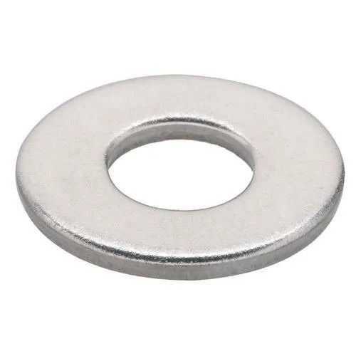 Silver 4 Mm Thick Zinc Plated Finish Round Stainless Steel Washer For Fittings Use