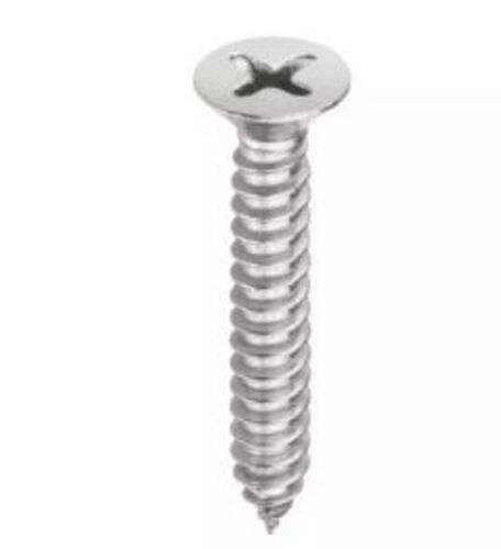 Silver 50 Mm Round Head Polish Finish Stainless Steel Screw 