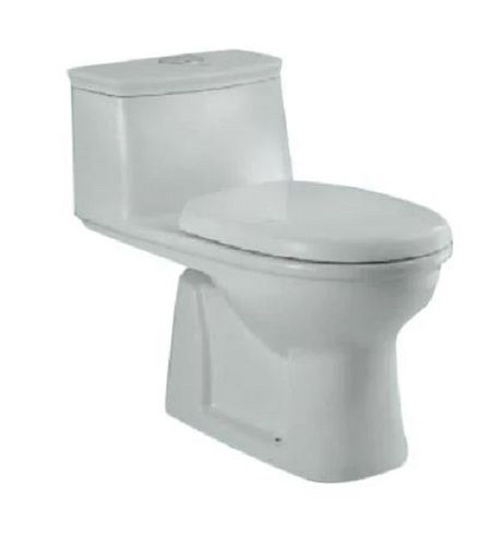 Flush Elongated White Ceramic Floor Mounted Western Toilet Seat